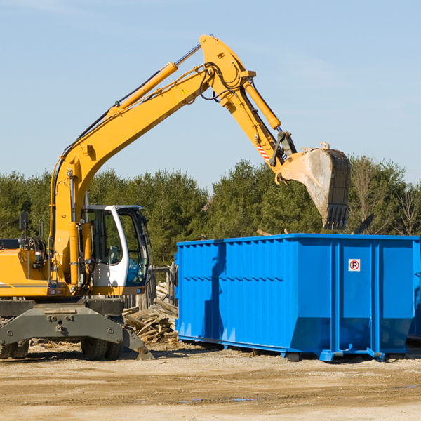 what size residential dumpster rentals are available in Etowah